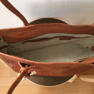 中古「gentenゲンテン」ブラウン本革トートバッグ【取りに来ていただける方限定】の画像