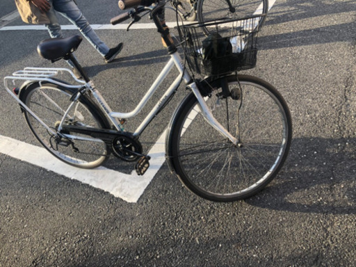 白い自転車 26インチ　値下げ❗️¥7000