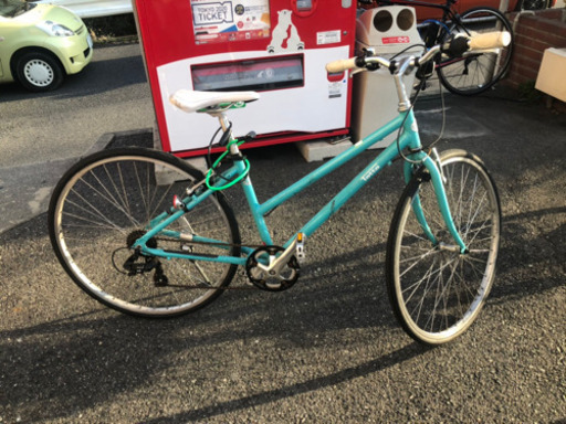 水色の自転車  28インチ　値下げ❗️¥7000