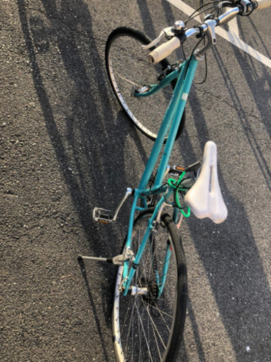 水色の自転車  28インチ　値下げ❗️¥7000