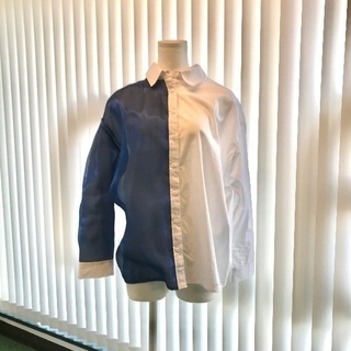 シャツ　アシンメトリー　ユニセックス