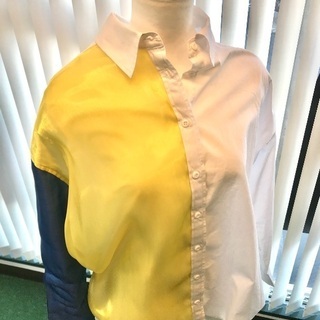 シャツ　アシンメトリー　ユニセックス　オリジナルの画像