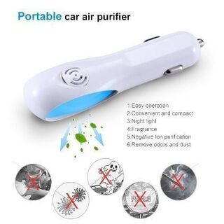1000円新品★シガーソケット電源★ミニ空気清浄機　自動車用 の画像