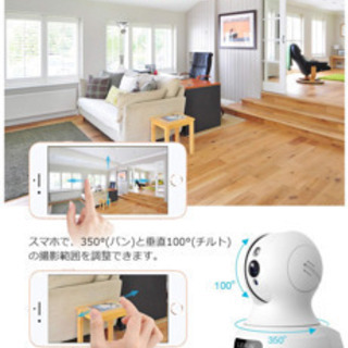 ネットワークカメラ 100万画素 ベビーモニター遠隔スマホ操作 ...