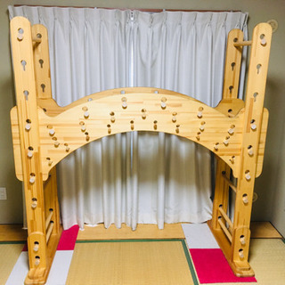 幼児用握り棒搭載室内うんてい(プチブリッジ)