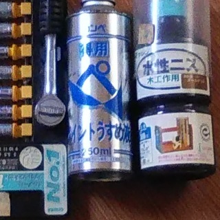 6.35角ラチェットセット・ペイント薄め液・木工ニスの画像
