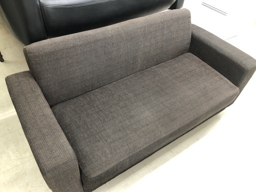 【リサイクルショップどりーむ荒田店】1066　3人掛け　ソファ　ブラウン