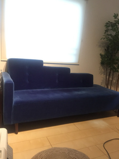 アーネインテリア step カウチソファ ブルー