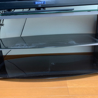 テレビ台　ガラス製の画像