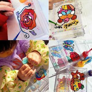 3/15屋外無料体験!きらきらステンドグラス風ディンプルアートの画像