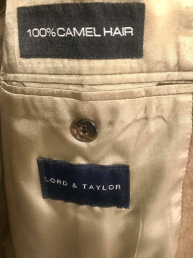 Lord & Taylor Grant Thomas 100% キャメルヘア　メンズ　ジャケット