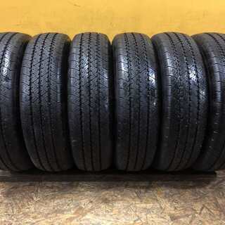 BS V-STEEL R18 265 205/70R17.5 115/113L LT 17.5インチ 夏タイヤ トラックタイヤ 6本 2017年製 バリ溝　(VTX61) クレジットカード QR決済可能