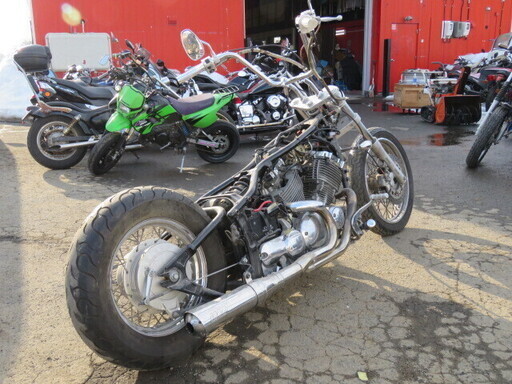 解体予定□ヤマハ YAMAHA ドラッグスター400 4TR ロングフォーク