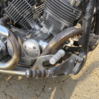 解体予定　□ヤマハ YAMAHA ドラッグスター400 4TR ロングフォーク パーツ取り レストアベース バイク 札幌発の画像