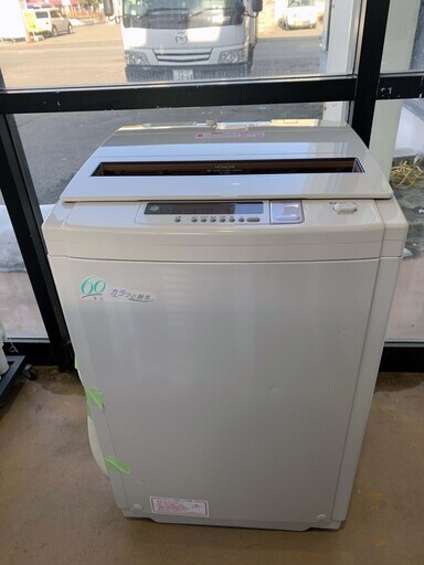 【苫小牧バナナ】1994年製 日立/HITACHI 6.0kg 洗濯機 NW-60R6 ホワイト系 １人暮らし向け 清掃済み