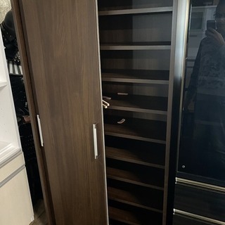 無印良品 オーク 机 引き出し付ダイニング収納庫！片手で