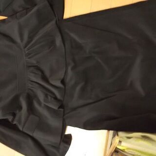 ブラックベロアセットアップの画像