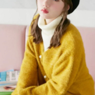 シャギーニットカーディガンの画像