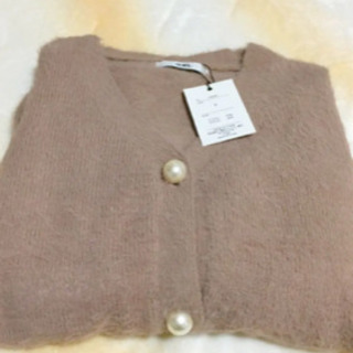 シャギーニットカーディガンの画像