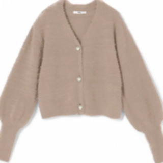 シャギーニットカーディガン