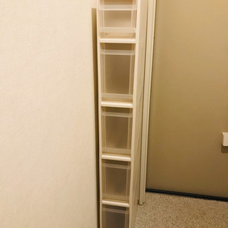 【取引中】スキピタ/スリム収納5段/幅17cm高さ140cm の画像