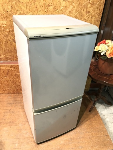 【管理KRR151】SHARP 2007年 SJ-14VM 135L 2ドア冷凍冷蔵庫