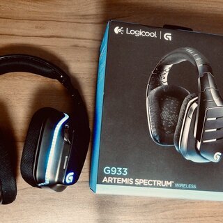 ★美品！Logicool G933 ロジクール ワイヤレス 7.1 サラウンド ゲーミング ヘッドセット★の画像