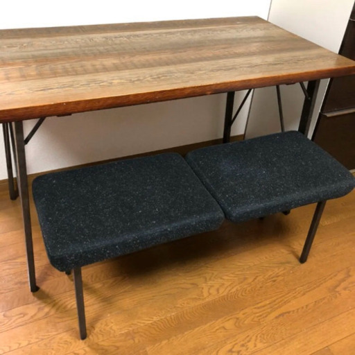 ジャーナルスタンダードファニチャー　　ダイニングテーブル　ベンチ