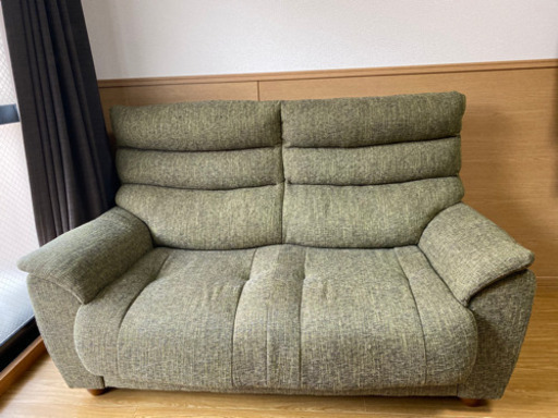 ソファ　2人がけ　グリーン　定価6万円