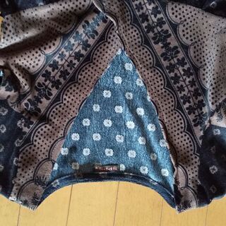 ベロアカシュクールワンピースの画像