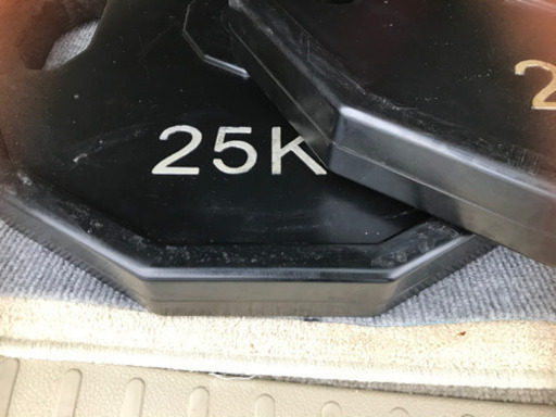 バーベル　プレート25k×2枚