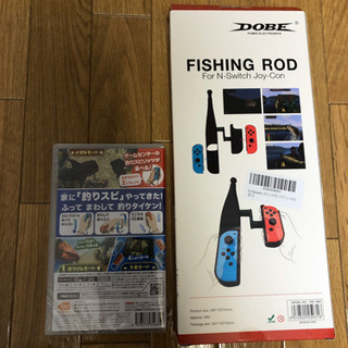 ☆Nintendo Switch ニンテンドースイッチ 釣りスピリッツ ソフト 釣り竿コントローラー付 の画像
