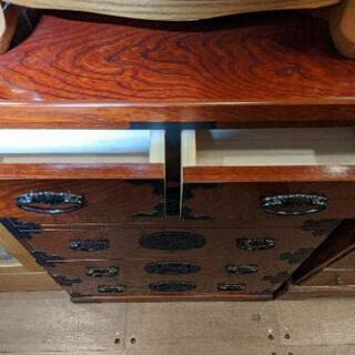 売約済み　民芸　日本　ビンテージ　タンス　箪笥　昭和　大正　レトロ　japanese vintage chest　福島民芸の画像