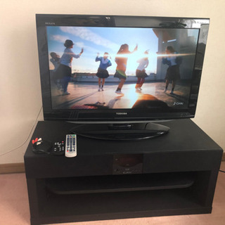 東芝テレビ&スピーカー付きテレビ台セット