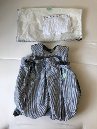 ウィーゴツインベビーキャリア シアサッカーグレイ