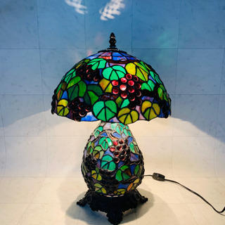 葡萄柄 ステンドグラス卓上ライト ティファニー風