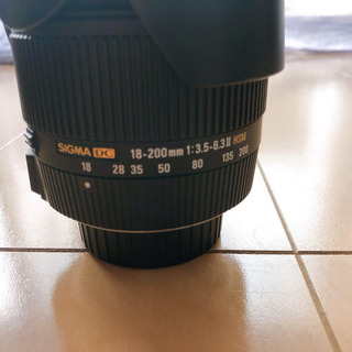 一眼レフ　Nikon D3200 望遠レンズ　カメラバックの画像