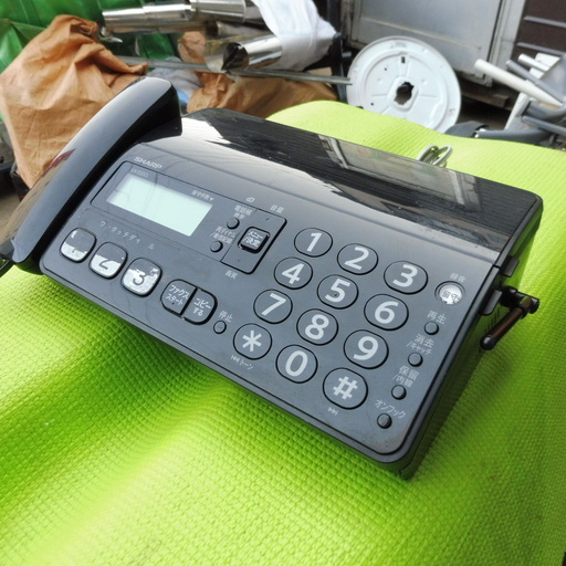 A090　シャープ　コードレス　FAX　デジタル　黒　UX-D20CL