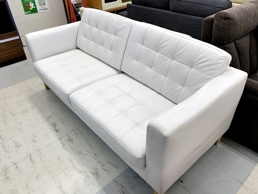 新生活応援セール　50％OFF　中古 3Pソファ　ホワイト