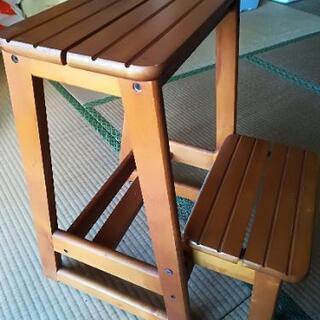 テーブルと踏み台　受け取り決まりましたの画像