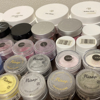 大量‼️ネイルセット💅スカルプパウダー40種以上❗️リキッドなど新品✨の画像