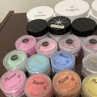 大量‼️ネイルセット💅スカルプパウダー40種以上❗️リキッドなど新品✨の画像