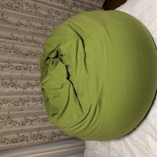 yogibo pod ヨギボーポッド 使用品 中古 ライムグリーン ビーズクッション ビーズソファー 人をダメにするクッション 人をダメにするソファー