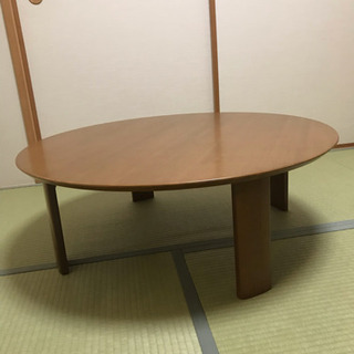 【値下げしました！】90cm 折り畳み丸テーブルの画像
