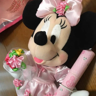 【美品】ミニーちゃん☆ウェルカムドール★ウェディングドール☆バッグ付きの画像