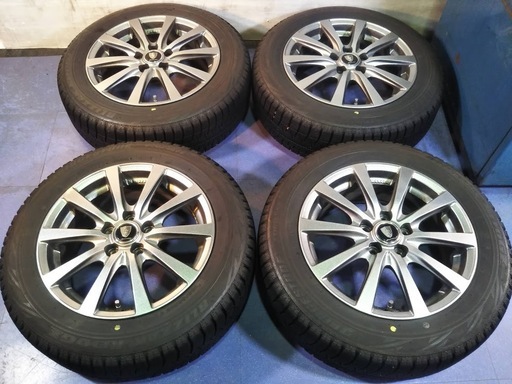 【予約済み】冬15インチ シエンタ ハイブリッド HV ラクティス PCD100 ブリヂストン185/60R15【富山】人気【マナレイスポーツ】中古/4本 シエンタHV ハイブリッド