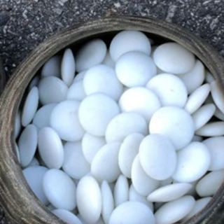 古い　囲碁盤　碁石セットの画像