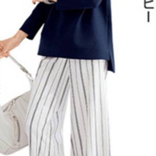 新品未開封　前後差トップス　ネイビー&ピンク2枚セットの画像