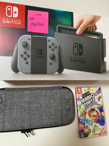 ★お引渡し先決定済★ 【美品】Switch 本体(グレー) ＋ マリオパーティ ＋ SDカード