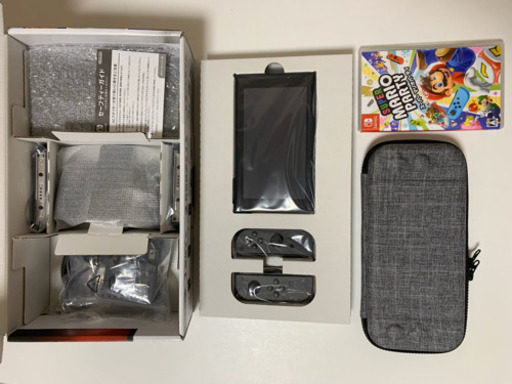 ★お引渡し先決定済★ 【美品】Switch 本体(グレー) ＋ マリオパーティ ＋ SDカード